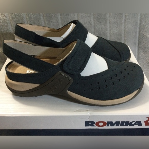 Romika Blue Milla 133 Clogs EU 37 US 6 to 6.5 - Picture 1 of 12